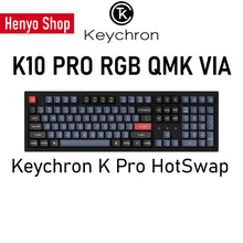 Load image into Gallery viewer, Keychron K10 Pro RGB HotSwap QMK/VIA Wireless Mechanical Keyboard 108-keys 100% ANSI Layout