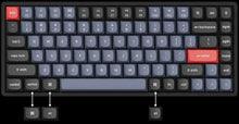 Load image into Gallery viewer, Keychron K2 Pro QMK VIA RGB ALU Wireless Mechanical Keyboard HotSwap 84-keys 75% ANSI Layout