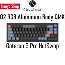 Load image into Gallery viewer, Keychron Q2 QMK Custom Mechanical Keyboard RGB HotSwap Aluminum 67-keys 65% ANSI Layout
