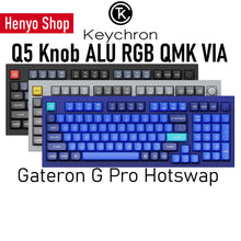 Load image into Gallery viewer, Keychron Q5 Aluminum Mechanical Keyboard Knob RGB QMK HotSwap 99-keys 95% ANSI Layout