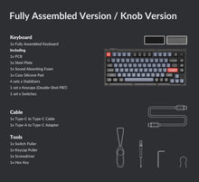 Load image into Gallery viewer, Keychron V1 Knob RGB QMK Mechanical Keyboard HotSwap 81-keys 75% ANSI Layout
