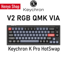 Load image into Gallery viewer, Keychron V2 Knob RGB QMK Mechanical Keyboard HotSwap 67-keys 65% ANSI Layout