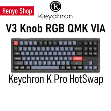 Load image into Gallery viewer, Keychron V3 Knob RGB QMK Mechanical Keyboard HotSwap 88-keys 80% TKL ANSI Layout