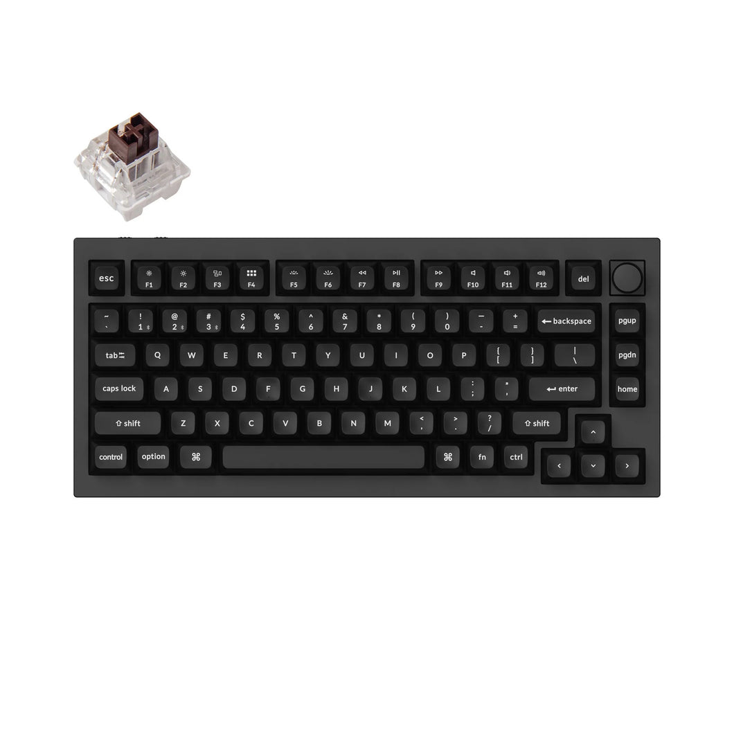 Keychron Q1 Pro Knob RGB HotSwap QMK/VIA ALU Wireless Mechanical Keyboard  82-keys 75% ANSI Layout