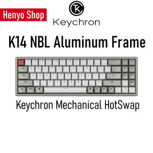 Keychron K14 Wireless Mechanical Keyboard NBL HotSwap Aluminum 72-keys 70% ANSI Layout