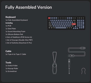Keychron K4 Pro QMK VIA RGB Wireless Mechanical Keyboard HotSwap 100-keys 96% ANSI Layout