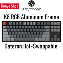 Load image into Gallery viewer, Keychron K8 RGB Aluminum Frame HotSwap Wireless Mechanical Keyboard
