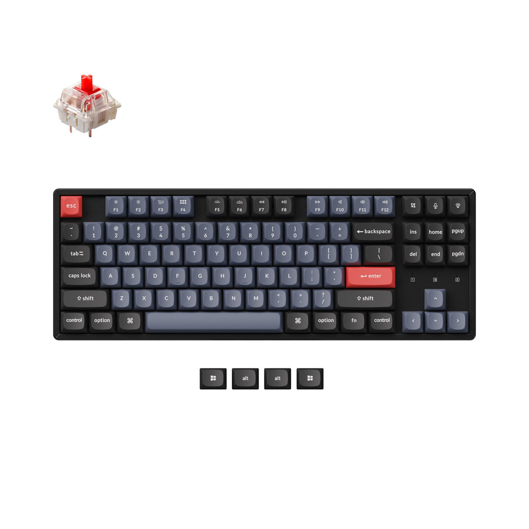 Keychron K8 Pro QMK Wireless Mechanical Keyboard RGB ALU HotSwap 87-keys TKL 80% ANSI Layout