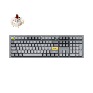 Keychron Q6 Aluminum Mechanical Keyboard Knob RGB QMK HotSwap 108-keys 104% ANSI Layout