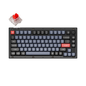 Keychron V1 Knob RGB QMK Mechanical Keyboard HotSwap 81-keys 75% ANSI Layout