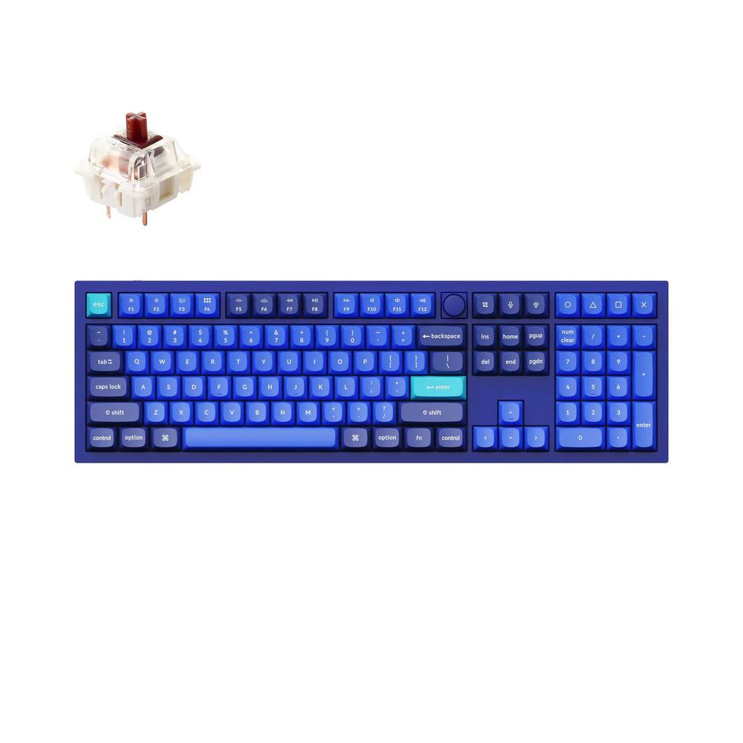 Keychron Q6 Aluminum Mechanical Keyboard Knob RGB QMK HotSwap 108-keys 104% ANSI Layout