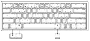 Keychron K6 Non-Backlight Aluminum Frame Wireless Mechanical Keyboard 68-keys 65% Layout